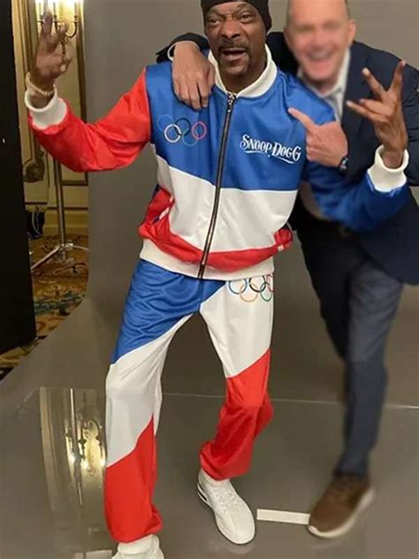 Olympics 2024 Snoop Dogg Orange Bandana Tracksuit.